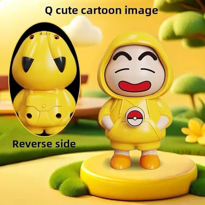 Shinchan Face Changing Keychain with 3 Expressions 3D Cartoon, 2PCS