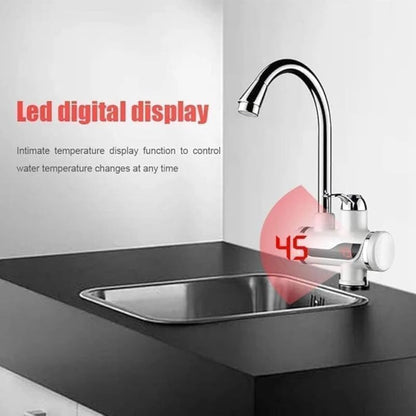 Smart Instant Electric Water Heater Faucet Compact Tankless Hot Water System | Precise Temperature Control | Modern Design for Kitchen & Bathroom