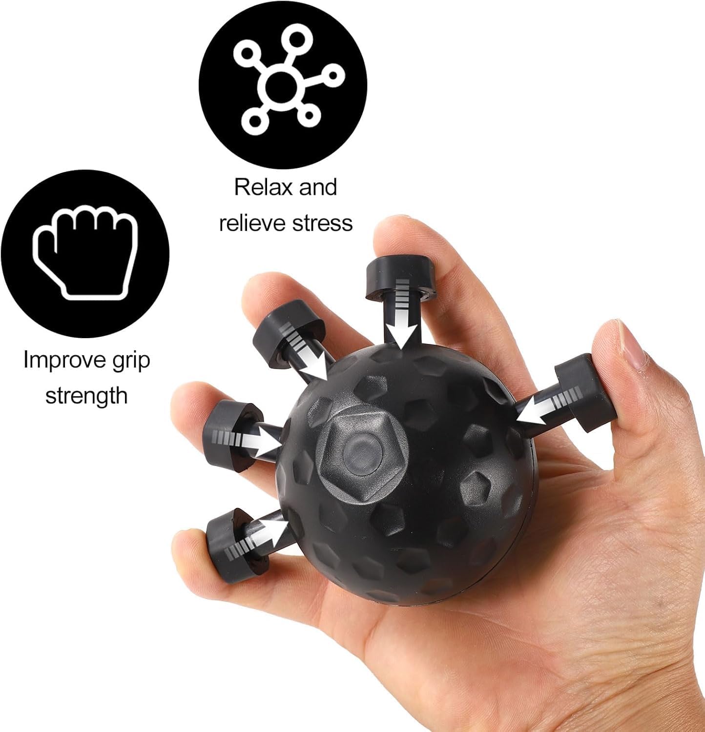 Hand Grip Strength Trainer Exercise Ball