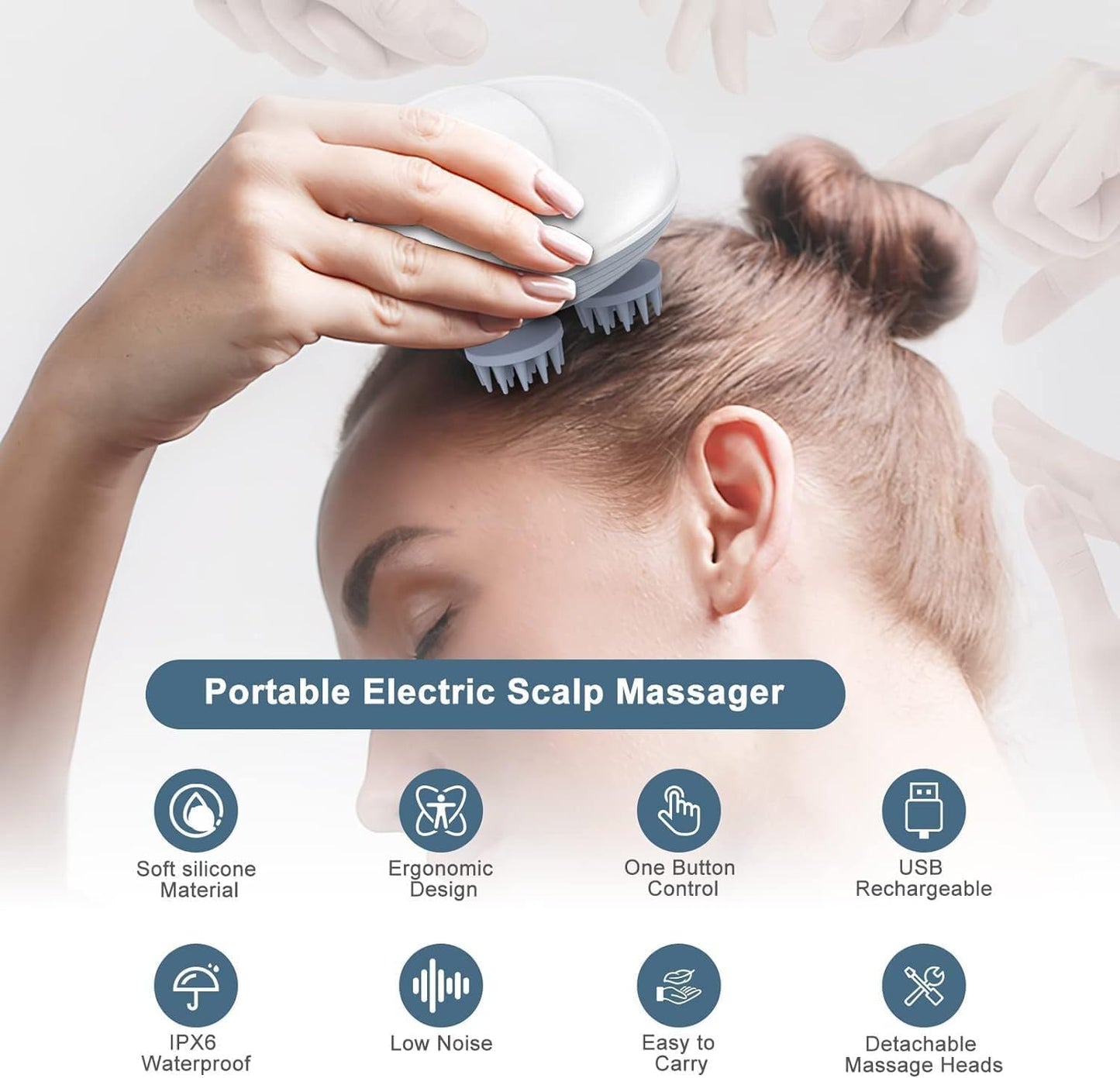 Electric Head Massager Vibrating Machine