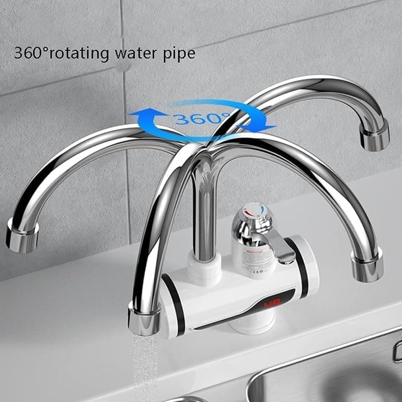 Smart Instant Electric Water Heater Faucet Compact Tankless Hot Water System | Precise Temperature Control | Modern Design for Kitchen & Bathroom