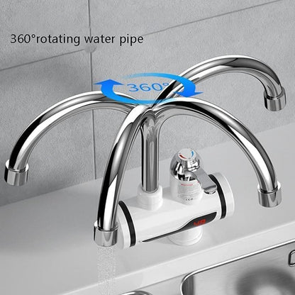 Smart Instant Electric Water Heater Faucet Compact Tankless Hot Water System | Precise Temperature Control | Modern Design for Kitchen & Bathroom