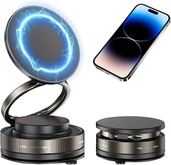 360° Magnetic Car Dashboard Phone Holder | Ultra Strong Vacuum Suction