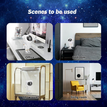 Astronaut Star Galaxy Projector Lamp – 360° Rotating Nebula Light with Remote & Timer | Adjustable Head Space Night Light for Kids Room, Gaming Setup & Home Decor