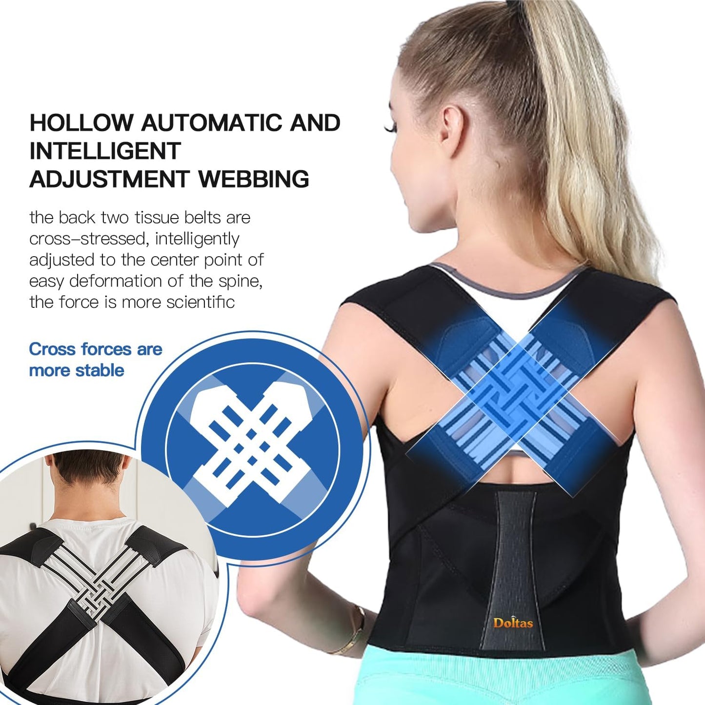 Posture Corrector Shoulder & Back Support Belt
