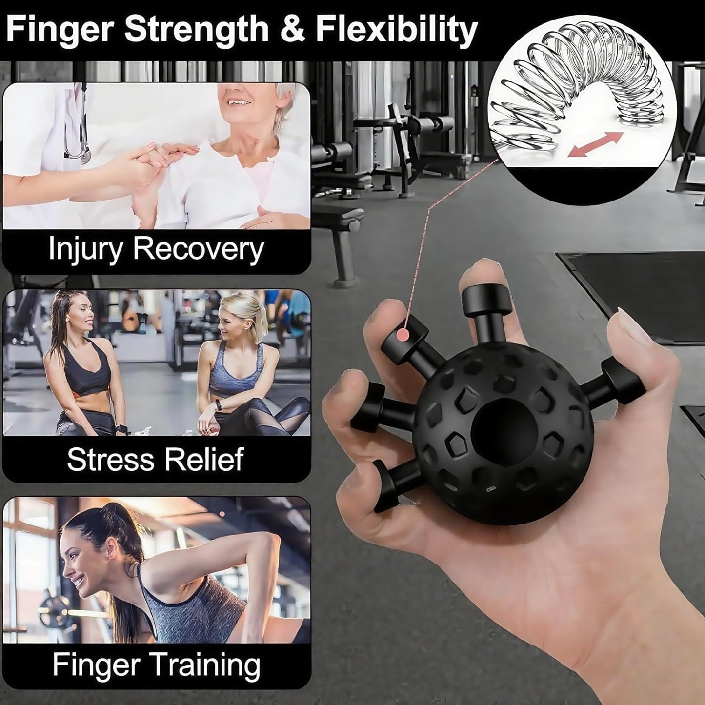 Hand Grip Strength Trainer Exercise Ball