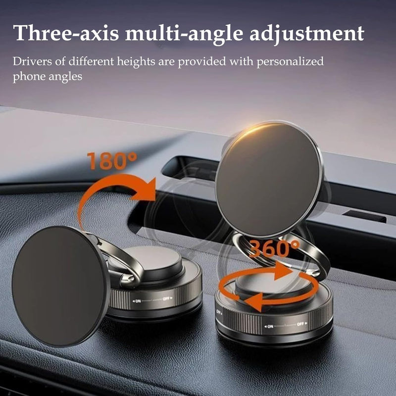 360° Magnetic Car Dashboard Phone Holder | Ultra Strong Vacuum Suction