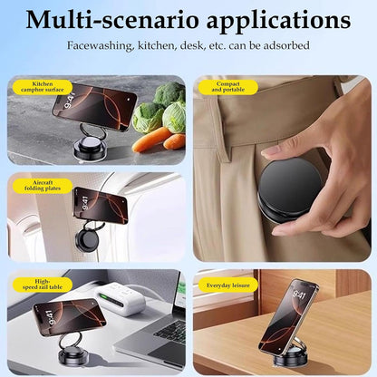 360° Magnetic Car Dashboard Phone Holder | Ultra Strong Vacuum Suction