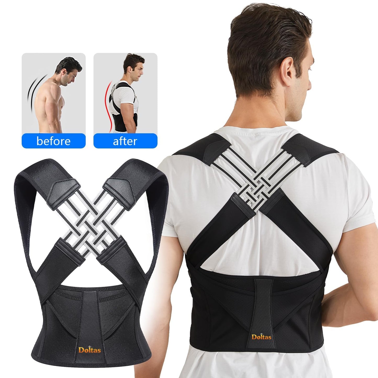 Posture Corrector Shoulder & Back Support Belt