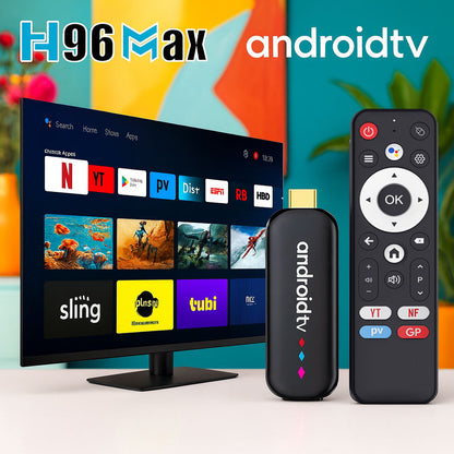 Android TV Stick 4K UHD Dual Band WiFi Bluetooth Quad Core