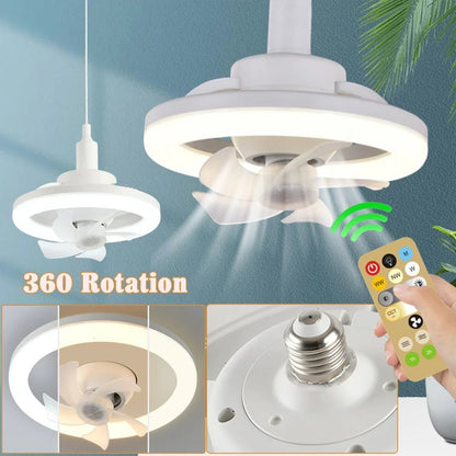 360° Smart Ceiling Fan Light with Remote
