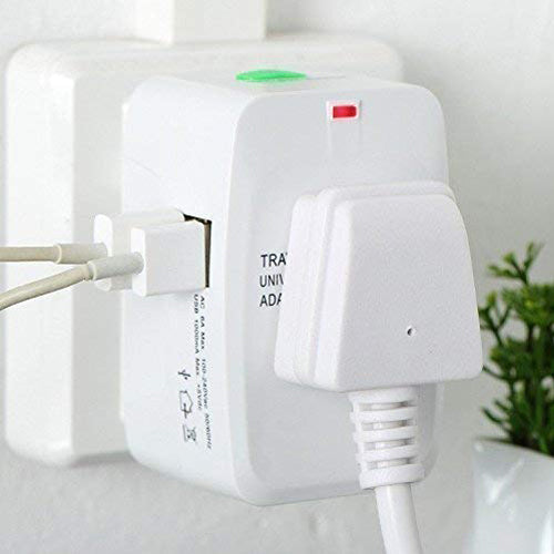 Worldwide All-in-One International Plug Adapter for 150+ Countries, Fast Charging Travel Charger